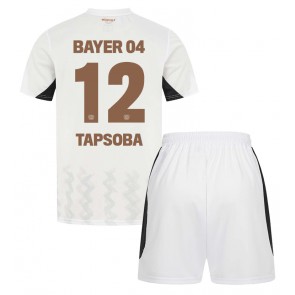 Bayer Leverkusen Edmond Tapsoba #12 Gostujuci Dres za Dječji 2024-25 Kratak Rukavima (+ kratke hlače)